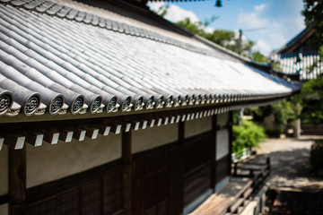 Fototapeta na wymiar Japanese temple roof 