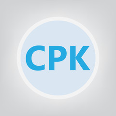CPK (creatine phosphokinase) concept- vector illustration