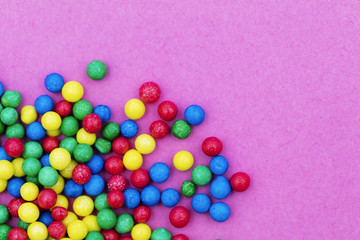 Colourful candy cake decorative sprinkles background