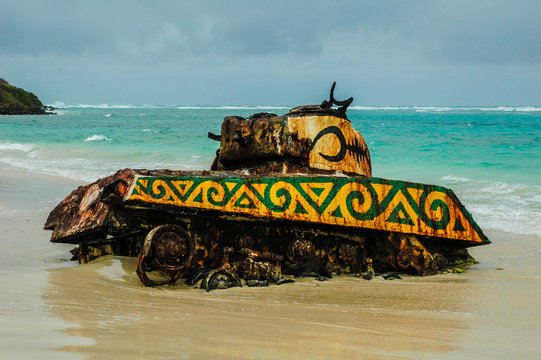 The Old Tank At Flamenco Beach