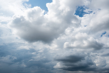 dark storm clouds with background,Dark clouds before a thunder-storm.