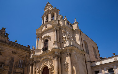Fototapeta na wymiar San Giuseppe church, Ragusa, sicily, Italy