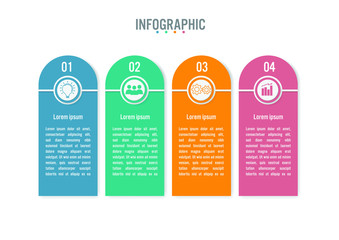 Business infographic template with options, Abstract elements diagram or processes and business flat icon, Vector business template for presentation.Creative concept for infographic.