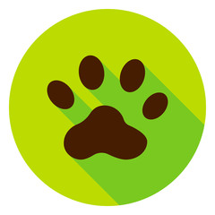 Fototapeta premium Animal Track Circle Icon