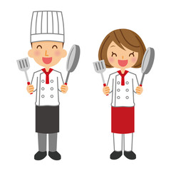 職業　コック　男女