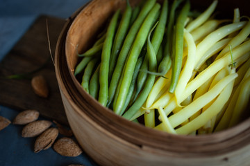 steamed beans