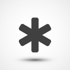 Obraz premium Asterisk, star icon