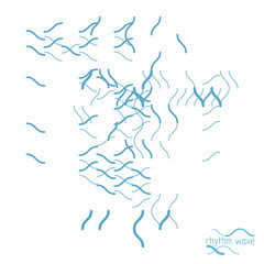 Abstract lines background, engineering technology vector wallpaper. Art graphic illustration.