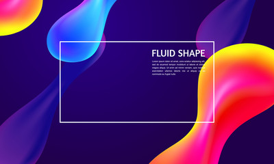 Colorful dynamic fluid shapes, bright gradient bubbles color background, abstract futuristic geometric patterns, trendy liquid gradients template for cover, magazine, presentation, poster, card