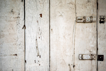 old wooden door with lock