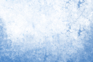 Geometric abstract background with connected line and dots. Structure molecule and communication. Scientific concept for your design. Medical, technology, science background. illustration.