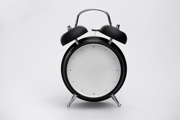 Retro Alarm Clock with No Fingers Showing No Time