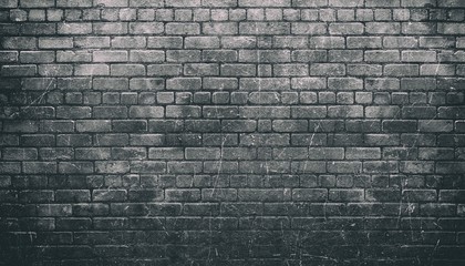 Fototapeta na wymiar Black brick wall texture