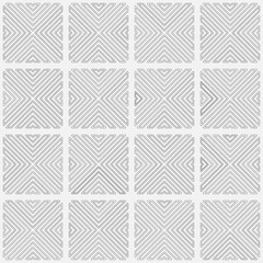 Fototapeta premium Abstract Grey And White Square Pattern Background, Bricks, Illusion