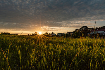Sunset in west-coat , Scandinavia