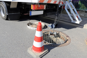 Kanaluntersuchung, Kanalinspektion mit Kamera