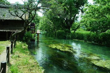 蓼川　湧水　安曇野　長野