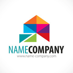 logo architecte décorateur artisan peintre peinture design