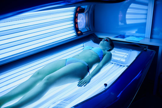 Young Women In The Solarium