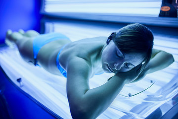 Young Women In The Solarium