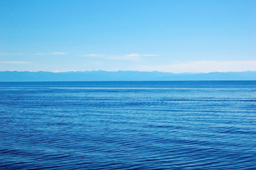 Water surface of the lake Baikal