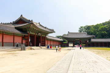 Obraz premium Changdeokgung palace scene in Seoul city, South Korea