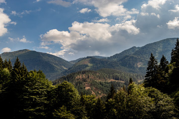 Landschaftspanorama in den Alpen