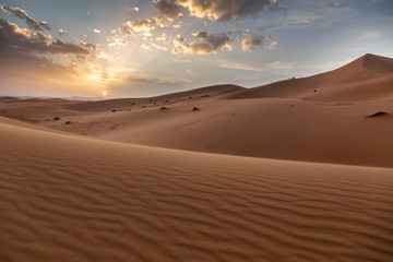 Fototapeta na wymiar Sahara desert ,great landscape in Morocco