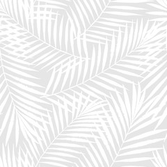 Zomer tropische palmboom laat naadloos patroon. Vector grunge ontwerp voor kaarten, web, achtergronden en natuurlijk product
