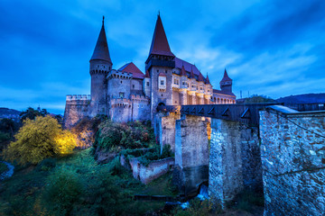 Fototapeta na wymiar corvin castle in Hunedoara ,Romania