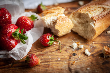 Strowberry's with bread