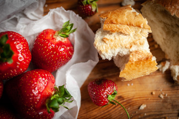 Strowberry's with bread