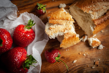 Strowberry's with bread