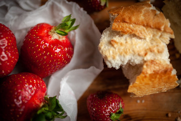 Strowberry's with bread