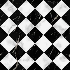 Gardinen Marble Luxury Check Diagonal Seamless Pattern © kronalux