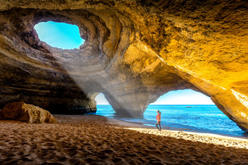 benagil cave in Portimao   Portugal - 215828387