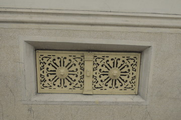 small window on the facade