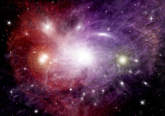 galaxy in a free space