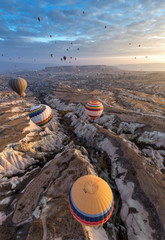 Wonderful landscape in Cappadocia , Turkey