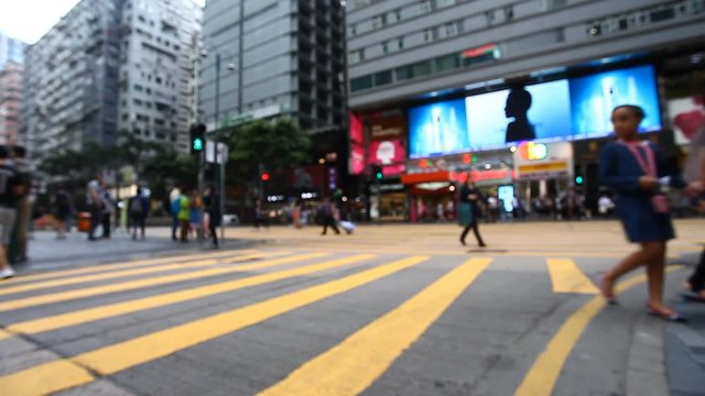 human traffic in Hong Kong
