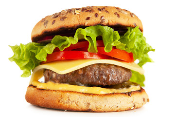 Delicious grilled burgers