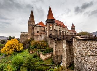 Fototapeta na wymiar corvin castle in Hunedoara ,Romania