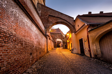 Sibiu  wonderful city in transilvania  , Romania - 215833525