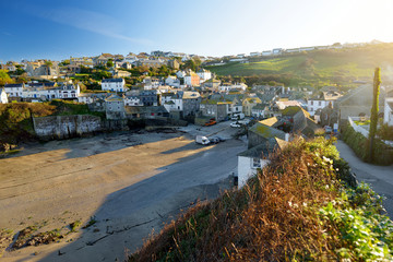 Fototapeta na wymiar Port Isaac, a small and picturesque fishing village on the Atlantic coast of north Cornwall, England, United Kingdom, famous as backdrop to various television productions.