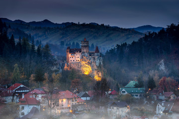 Bran castle ,Dracula castle in Transilvania  ,Romania - 215833970
