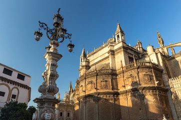 Fototapeta na wymiar Great city scape in Seville , Spain