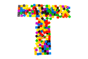 Alphabet on white background