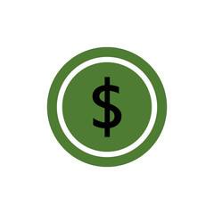 Dollar icon button