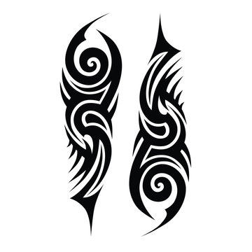 Tattoo tribal vector designs. 