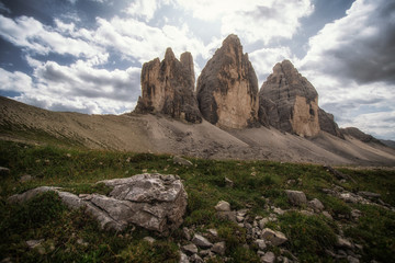 Fototapeta na wymiar Tre cime di Lavaredo in Italy